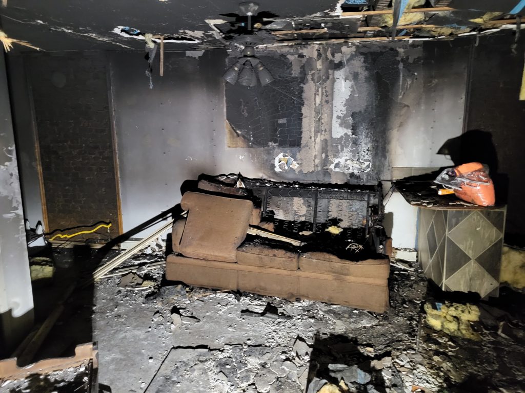 fire in house